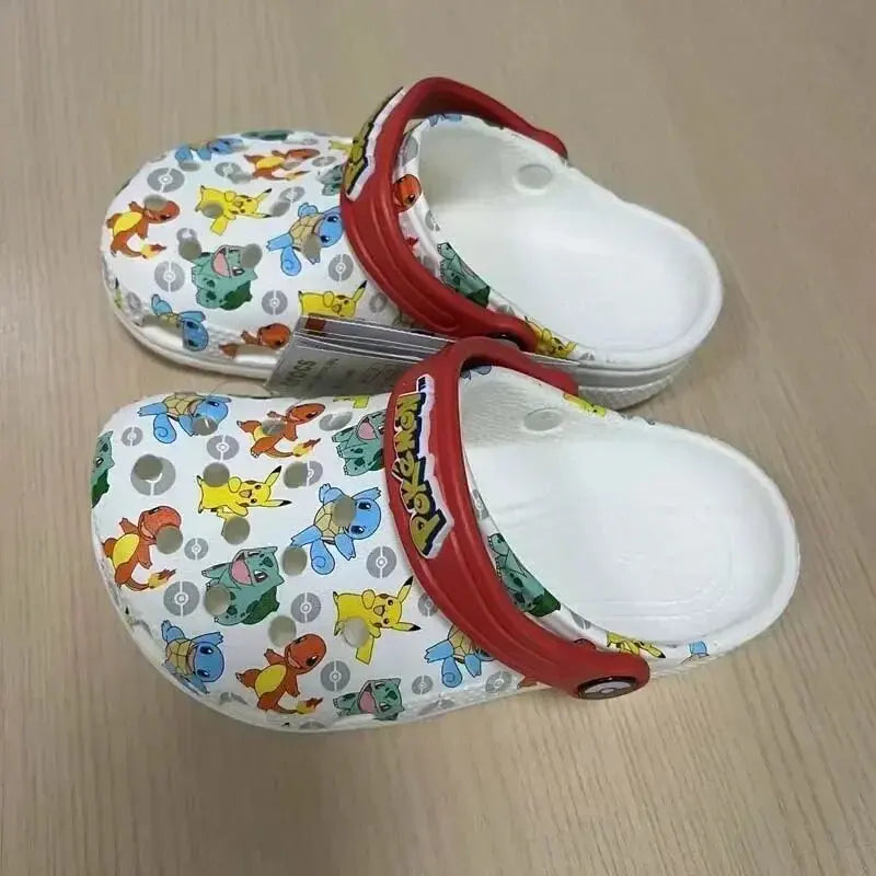 Sandalias elegantes de Pokémon para niños y niñas, ideales para la playa, el verano y el hogar. Pikachu y Squirtle.