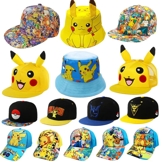 Casquette de Baseball Pokémon Pikachu Adulte/Enfant - Réglable - Neuf