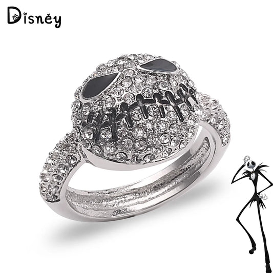 Bague Disney L'Étrange Noël de Monsieur Jack - Jack Skellington - Strass - Cadeau Idéal Femme